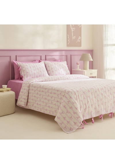 Karaca Home Ribelle %100 Pamuk Tek Kişilik Nevresim Takımı Pembe Pembe
