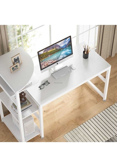 Zizuva Zizuva Tasarım Beyaz Şık Ev Ofis Çocuk Odası Kitaplıklı Metal