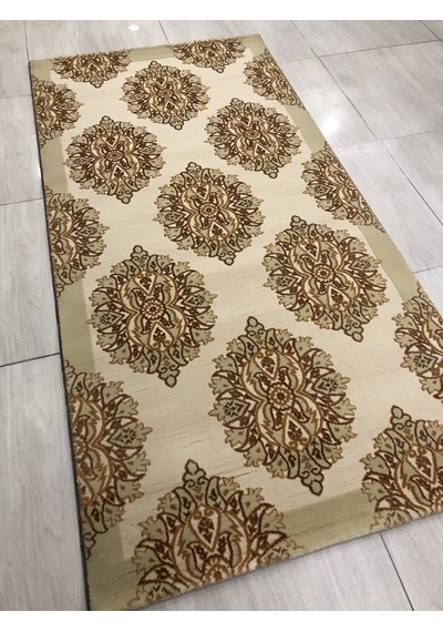Saray Halı Simin 054 Krem 100X200 Krem Bej 2 Metre Yolluk !