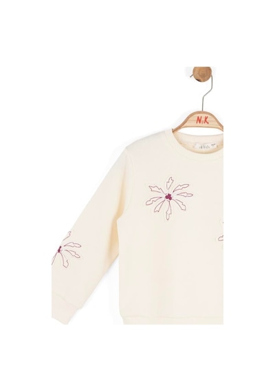 Kız Çocuk Gelincik Sweat Nk-39510 KREM