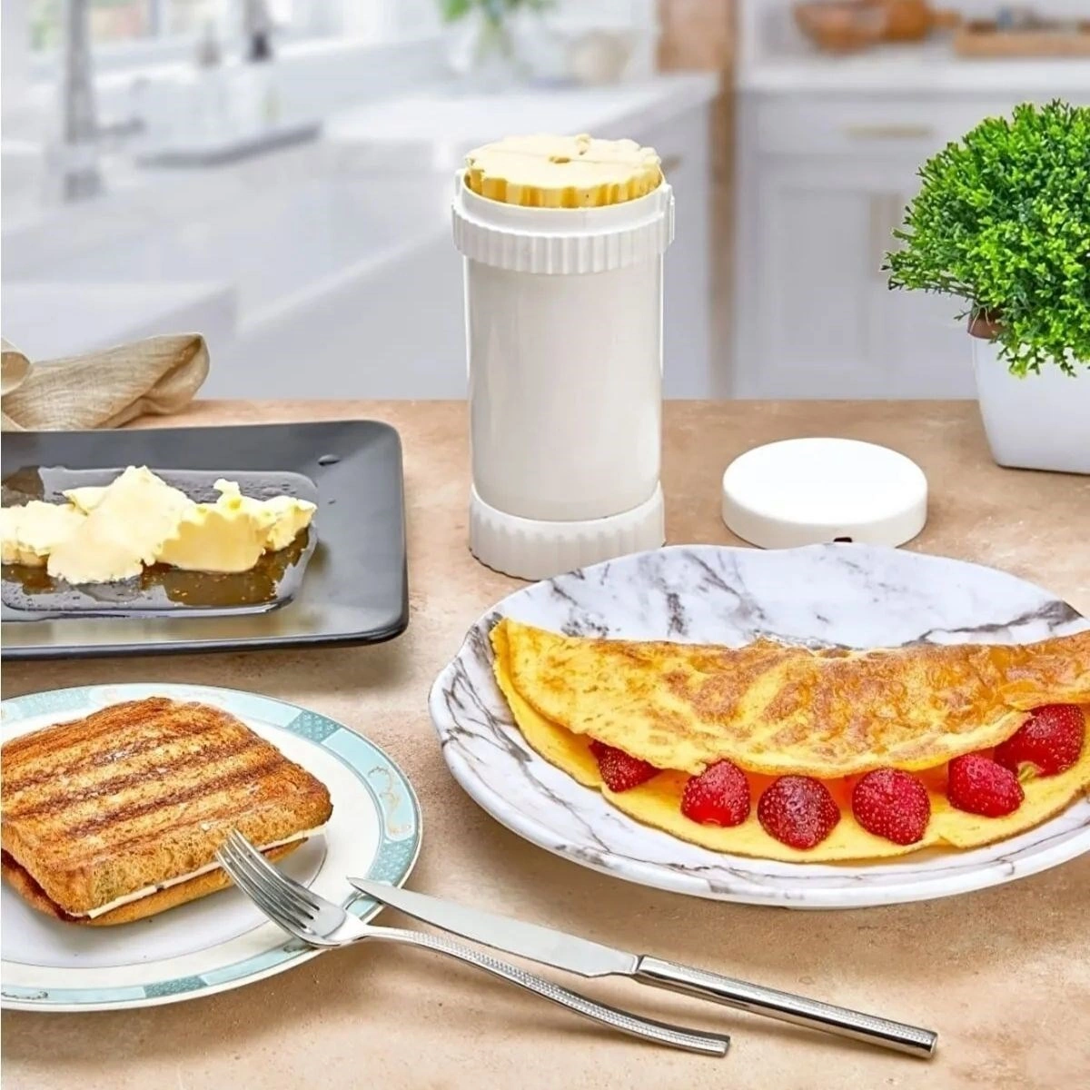 Mcg Tereyağı Sürme, Yayma, Saklama, Kesme Aparatı, Tereyağlık Renkli