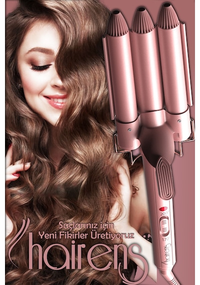 Hairens HRS-190 Wag Ve Su Dalgası Saç Maşası 25 MM