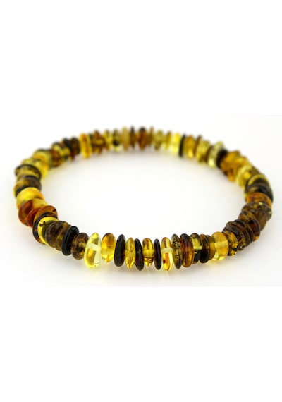 Kehribar Bileklik Amorf Tasarım Ambergold Blk23-90 Çok Renkli