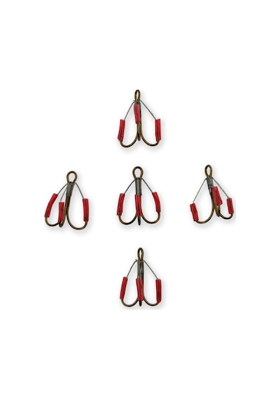 Mustad W3551-br Ot Koruma Telli Üçlü Kanca 5'li Paket -8697 - 6