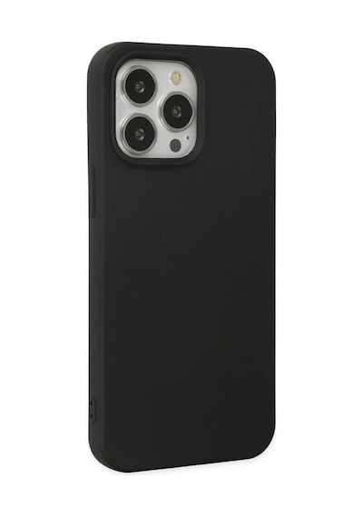 Apple İphone 14 Pro Kılıf Nano İçi Kadife Silikon - Siyah