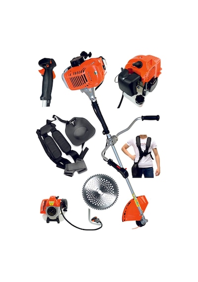 Moonshop 4.5 HP 2 Zamanlı Yan Tipi Benzin Motorlu Çim Biçme Makinesi