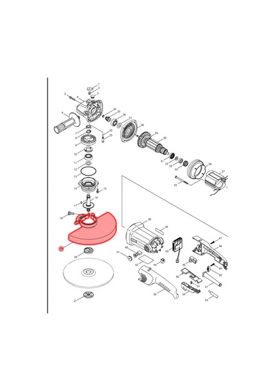 Makita GA9010C Siper Ürün Kodu 122847-3