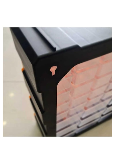 Asrın Super Bag Monoblok Çekmeceli Vida Boncuk Kutusu Organizer 26 Çekmece Vida Hobi Takım Çantası Sarı Asr6004 Monoblok