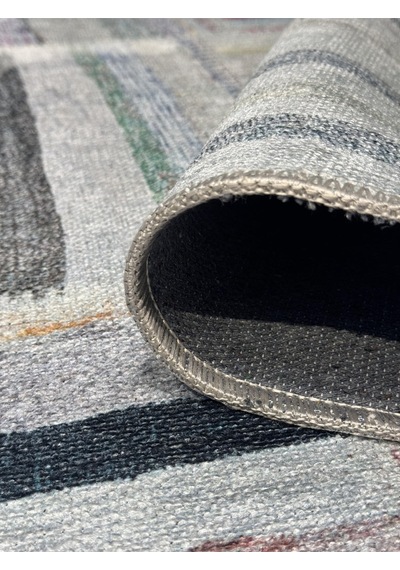 Patchwork Desenli Şönil Dokuma Taban Dekoratif Halı Kilim Yolluk Dijital Baskı Halı Yıkanabilir