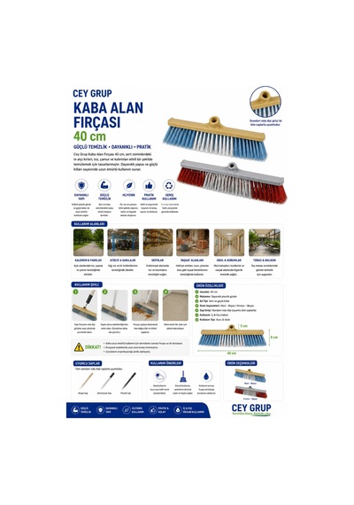 Kaba Alan Fırçası Plastik Sert 40 Cm - 505883877