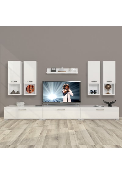 Decoraktiv Eko 8da Mdf Tv Ünitesi Tv Sehpası Beyaz