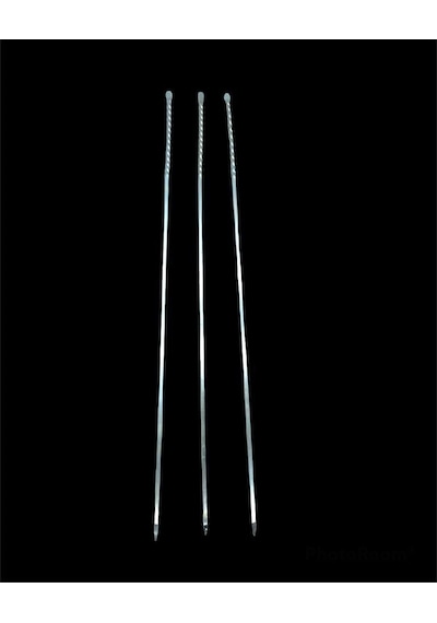 İbico K-300 Kuşbaşı Metal Mangal Şişi 50 Cm - Kalın Kare Burgulu- 100'li Paket