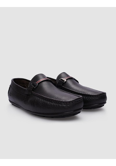 Cabani %100 Hakiki Deri Kahverengi Toka Detaylı Erkek Loafer-kahverengi Kahverengi