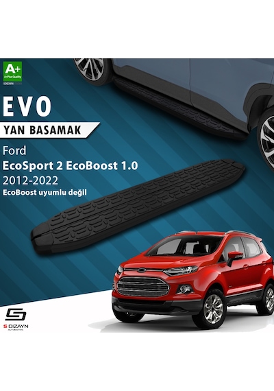 S-dizayn Ford Ecosport 2 Evo Siyah Yan Basamak 173 Cm 2012 Üzeri