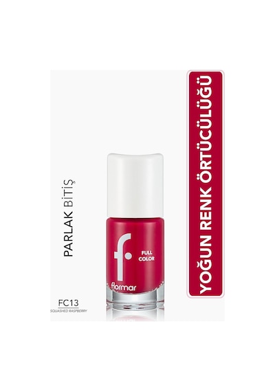 Flormar Full Color Ultra Yüksek Pigmentli & Parlak Bitişli Oje FC13
