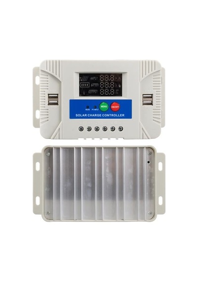 Pm-40a 12v-24v 40 Amper 4 Usb Çıkışlı Dijital Ekranlı Solar Şarj Regülatörü