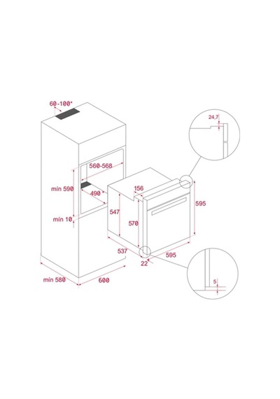 Teka HLB 8416 BK AirFry Multifonksiyonel Fırın