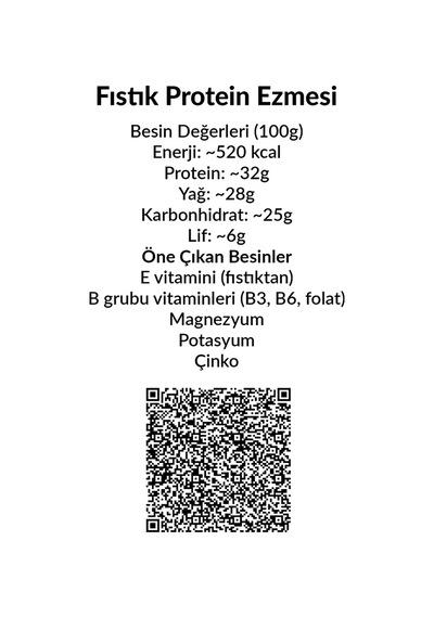 Proteinli Fıstık Ezmesi Kakao Fıstık Proteini, Maca Kökü Tozu, Kakao İle 325 Gr