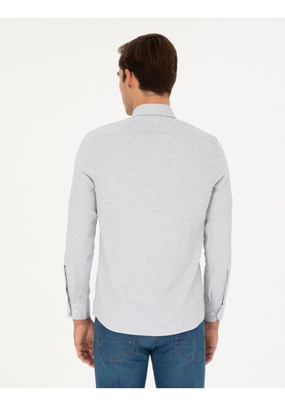 Pierre Cardin Erkek Gri Gömlek Desenli 50291042-vr024 Gri