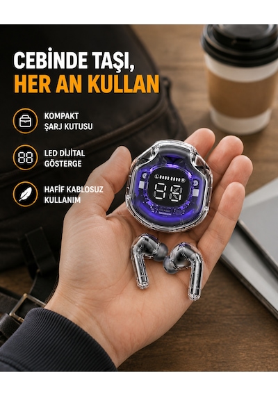 Ergonomik Yapı Cihazlarla Üstün Uyumluluk Bluetooth Kulaklık