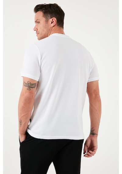 Buratti Pamuklu Regular Fit Yarım Fermuarlı Kolej Yaka 3'Lü Paket Erkek T Shirt 5902653S3 Mavi-Siyah-Beyaz