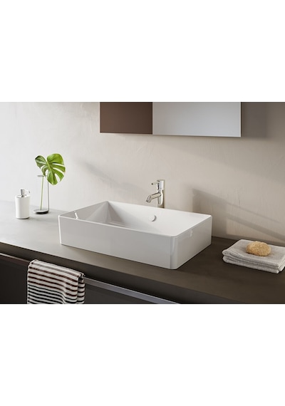 VitrA Nuo 7434B003-0016 Dikdörtgen Çanak Lavabo. 60 CM. Beyaz