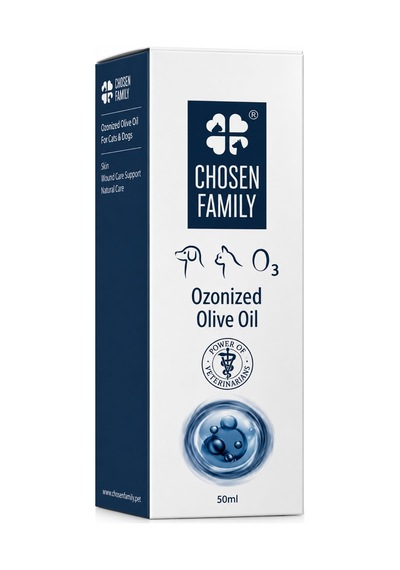 Chosen Family Ozonlanmış Zeytinyağı Kedi Köpek Cilt Bakım Yağı 50 Ml