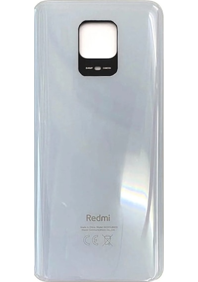 TeknikEvim Xiaomi Redmi Note 9 Pro Arka Kapak Batarya Kapağı (CAM) BEYAZ