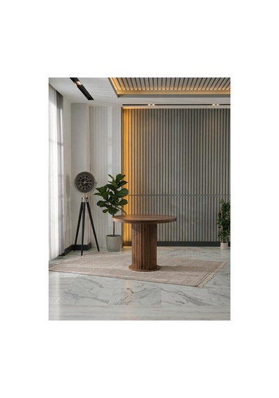 Aura Yuvarlak Bohem 90x90 Mdf Masa Masa Fiyatıdır Barok/barok Barok/barok