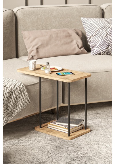 Çam Dikdörtgen Yan Sehpa 1614