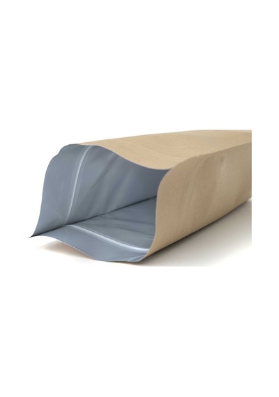 Packtory Kraft Aluminyum Kilitli Doypack Ambalaj 8,5X14,5+2,5 cm. 50 Gr. - 50 Adet