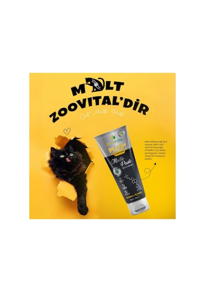 Plus Malte Paste 100 Gr Tüy Yumağı Önleyici Vitamin D3 E Vitamini İçeren Malt Macun