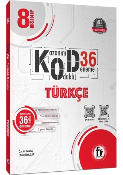 Fi Yayınları 8. Sınıf Türkçe Kod 36 Deneme