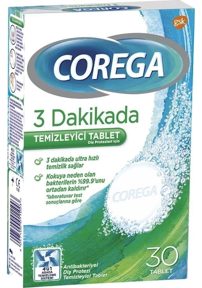 Süper Protez Yapıştırıcı Krem Naneli 40gr + Cleanser Bio Temizleme Tableti 30'lu