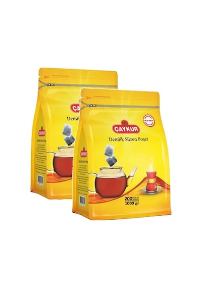 Çaykur Kolay Demlik Poşet Çay 2'li 200 x 5 G