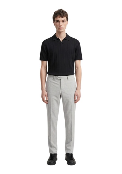 Anthony Jackson Premium Erkek Triko Polo Yaka T-shirt Ravello Siyah
