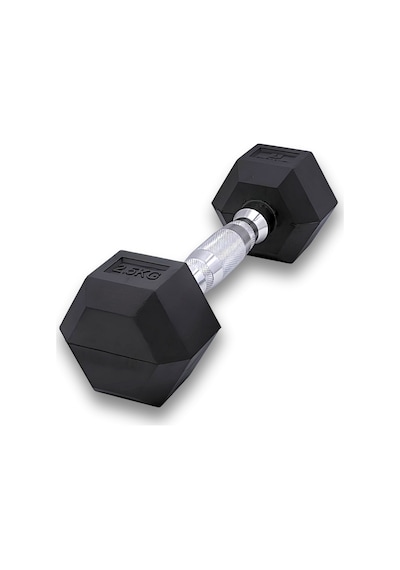 Rebuwo 2.5 KG 1 Adet Hex Dambıl Kauçuk Altıgen Dambıl Hex Dumbbell