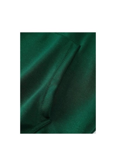 Medinenur Cherry Baskılı Kapüşonlu Sweatshirt Yeşil
