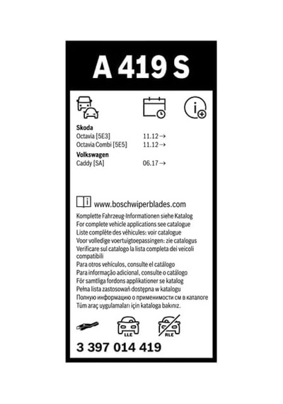 Bosch Aerotwin Silecek Seti Ford Ranger 2023-2025 , Vw Amarok 2022-2024 600/450 Mm A419s 3