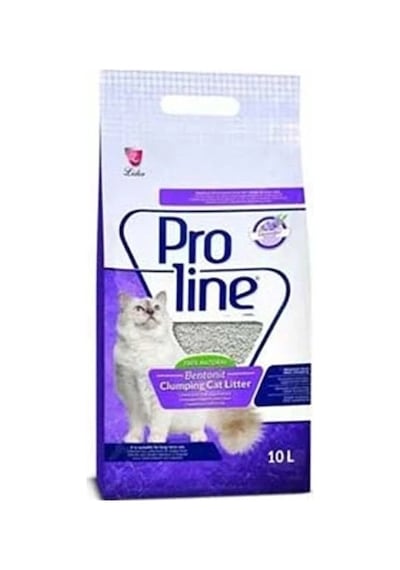 Proline Lavanta Kokulu Topaklanan Bentonit Kedi Kumu 1 Adet 10 Lt