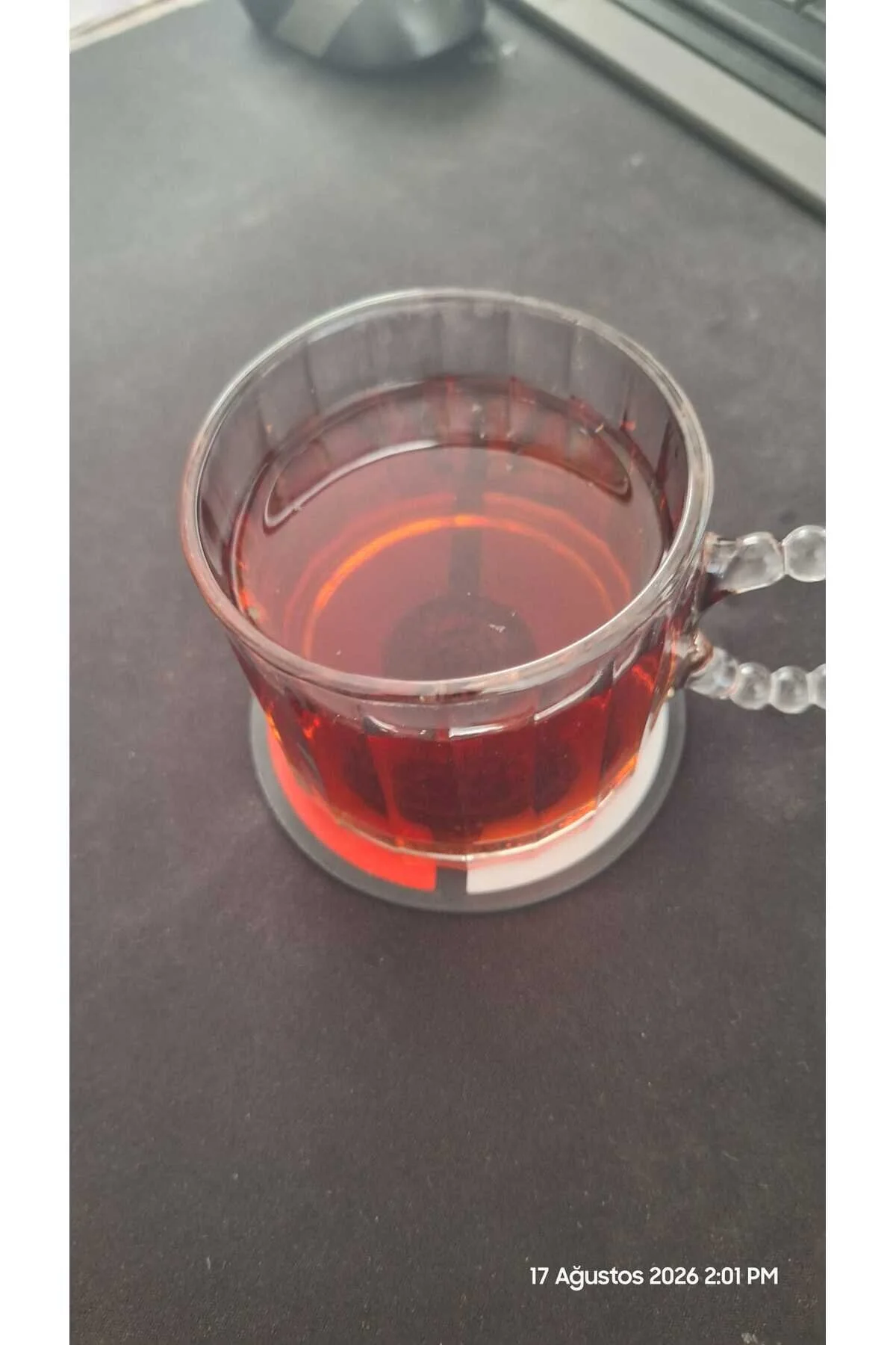 Bardak Altlığı Seti 6 Parça: Beyaz  - Kırmızı