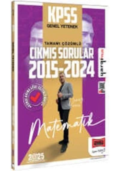 Yargı  Yayınları 2025 KPSS Genel Yetenek Matematik 2015-2024 Konularına Göre Düzenlenmiş Tamamı Çözümlü Çıkmış Sorular