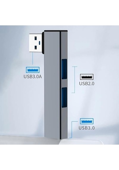 1360 Usb 3.0 Hub 3 Portlu Çoklayıcı Çoğaltıcı Dönüştürücü Çevirici Adaptör 3 Port Tek Bir Portu Usb 3.0 Ve 2 Adet Usb 2.0 Bağlantı Noktasına Dönüştür Filmleri, Fotoğrafları Dosyaları Aktarın