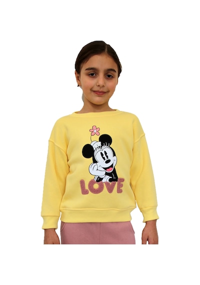 Milenawear by Milena MİCKEY BASKILI  2 Lİ TAKIM SARI PEMBE Sarı
