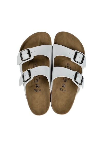 Roy Jones Unisex Ortopedik Tabanlı Konfor Modeli Terlik Çift Bantlı Tokalı Günlük Rahat Dışarı Ev İçi Terliği Beyaz Roy Jones Unisex Ortopedik Tabanlı Konfor Modeli Terlik Çift Bantlı Tokalı Günlük Rahat Dışarı Ev İçi Terliği Beyaz