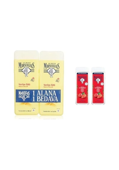 Le Petit Marseillais Seti Vanilya Sütü X1 + Lpm Akdeniz Çileği 400 Ml 1+1 Set X1 Açık Bej