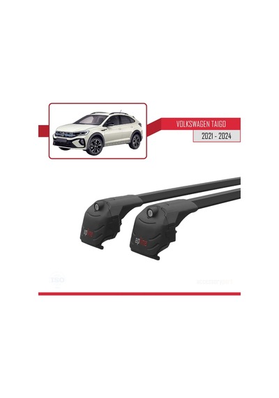 Volkswagen Taıgo 2021 Ve Sonrası İle Uyumlu Ace-2 Ara Atkı Tavan Barı Siyah