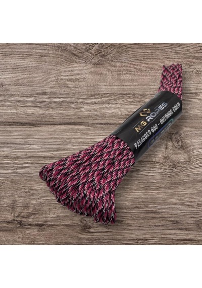 Mg Ropes Polyester Paracord İp 660 Lb 4 Mm Fuşya Desenli 30 Metre