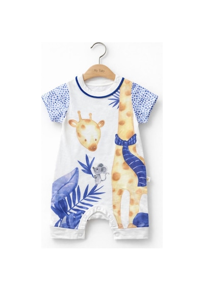 For My Baby Bebek Kısa Tulum Kırık Beyaz