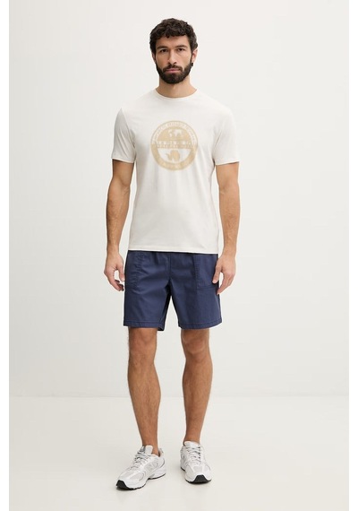 Napapijri S-mahsa Ss Erkek T-shirt-33140 Beyaz